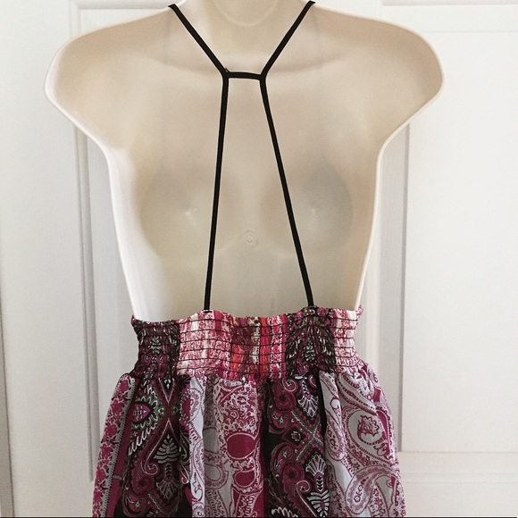 Pink MultiColored Printed Dress - Picture 4 of 5